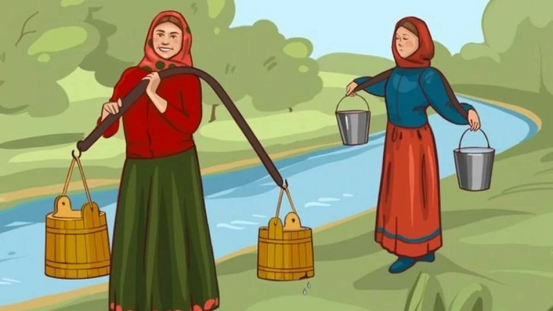 کدام خانم آب بیشتری به خانه می آورد! + پاسخ