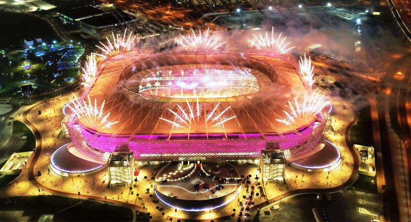 ویدیویی بی نظیر از لحظه افتتاحیه جام جهانی در قطر + ویدیو