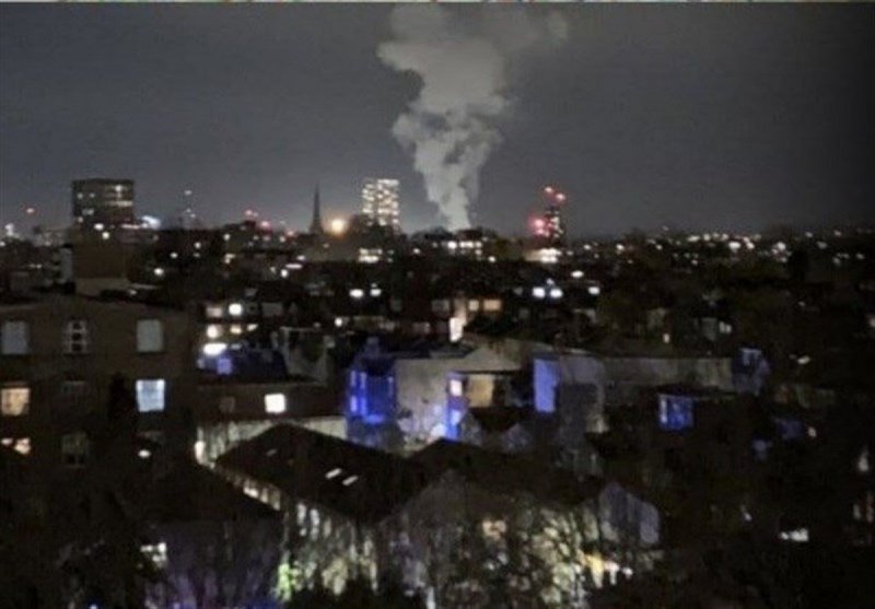 انفجار مهیب لندن را لرزاند/ ابر مرموز در آسمان لندن شکل گرفت+ فیلم