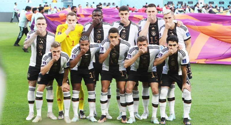 بدرقه تمسخرآمیز قطری‌ ها از آلمان در جام‌ جهانی خبرساز شد + ویدیو