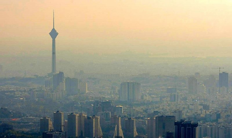 بدترین شاخص کیفیت هوای تهران در منطقه ۱۹