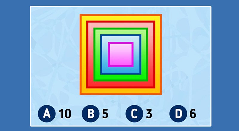 نابغه ها تعداد دقیق مربع های موجود در تصویر را بگویید + پاسخ