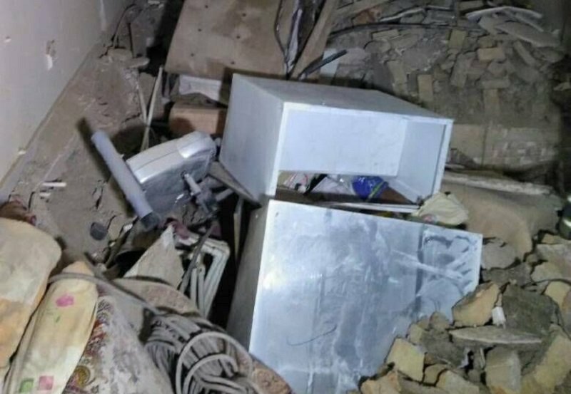 انفجار و تخریب منزل مسکونی در تهران با یک کشته + فیلم