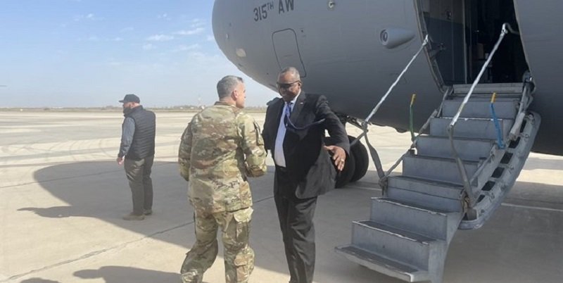 وزیر دفاع آمریکا در سفری از‌پیش‌‌اعلام‌نشده وارد عراق شد
