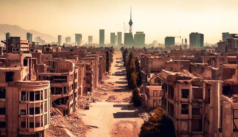 تصاویر هولناکی که هوش مصنوعی از تهران در ۵۰ سال آینده به تصویر کشید! + عکس