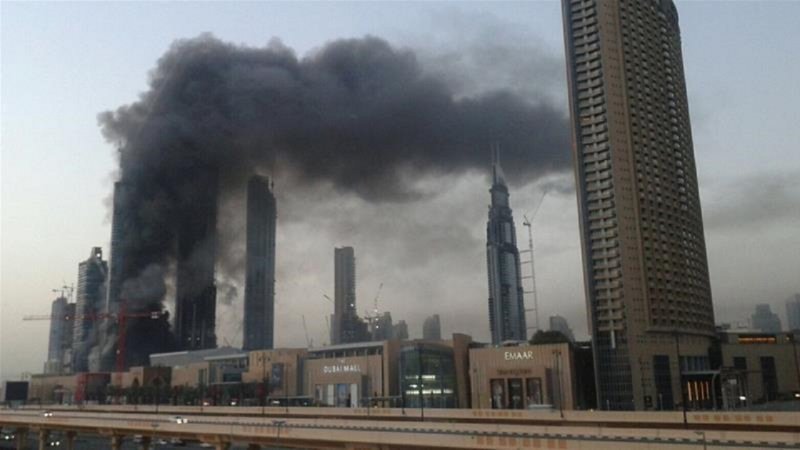 ۲۵ کشته و زخمی در آتش‌سوزی بزرگ در یک ساختمان مسکونی در دبی 