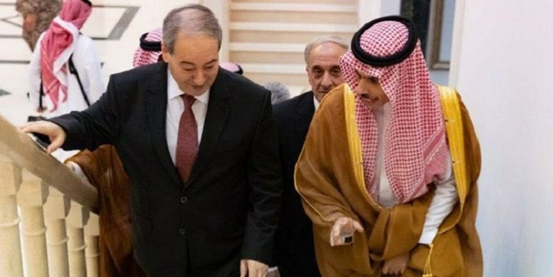 ورود وزیر خارجه عربستان به دمشق برای اولین بار پس از ۱۲ سال