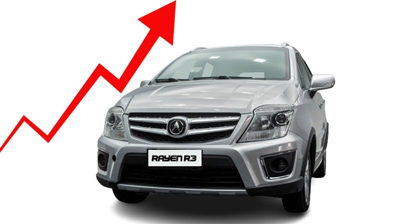 افزایش قیمت نجومی خودرو راین R3 برای اردیبهشت 1402 + قیمت جدید 