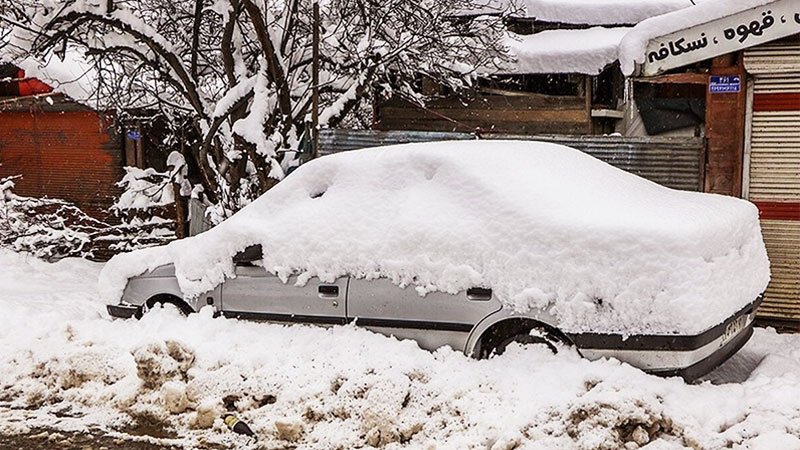 بارش شدید برف صبح امروز مردم این استان را سوپرایز کرد + تصاویر