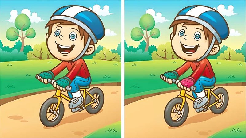 تیزبین ها 4 تفاوت میان 2 تصویر دوچرخه سوار را پیدا کنید؟ + پاسخ