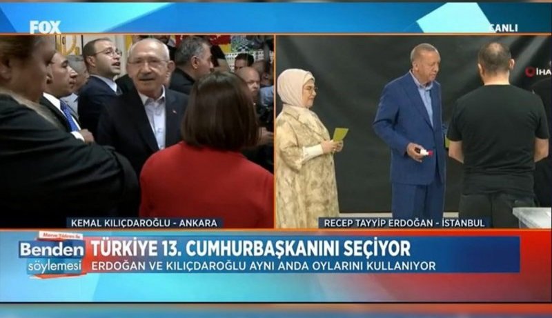 اردوغان و قلیچداراوغلو آرای خود را به صندوق رای انداختند+ فیلم