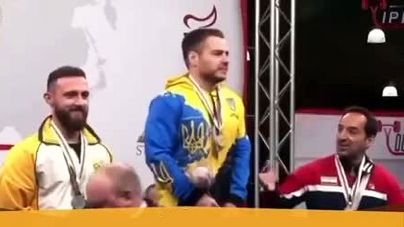 بی‌احترامی جنجالی ورزشکار اوکراینی به ورزشکار ایرانی + ویدیو