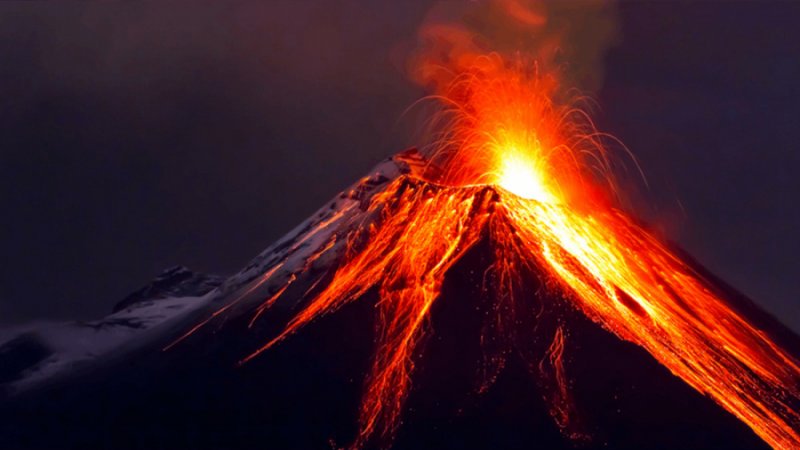 ویدئویی از فوران یک آتش‌فشان در هاوایی