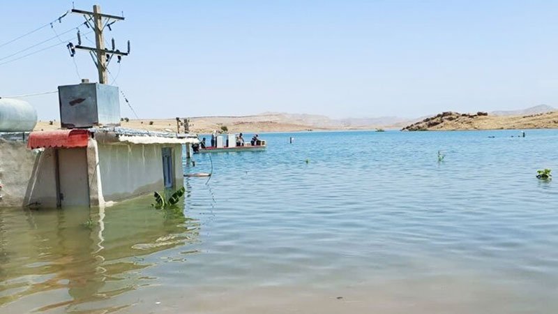 روستاهای حاشیه سد گتوند خوزستان به زیر آب رفت! + ویدیو
