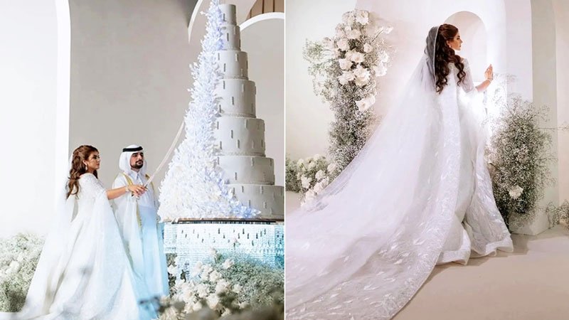 جشن عروسی فوق لاکچری دختر حاکم دبی برپا شد + تصاویر