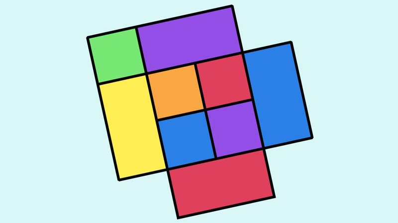 فقط 5 درصد از افراد می توانند تعداد دقیق مربع های این تصویر را حدس بزنند؟ + پاسخ