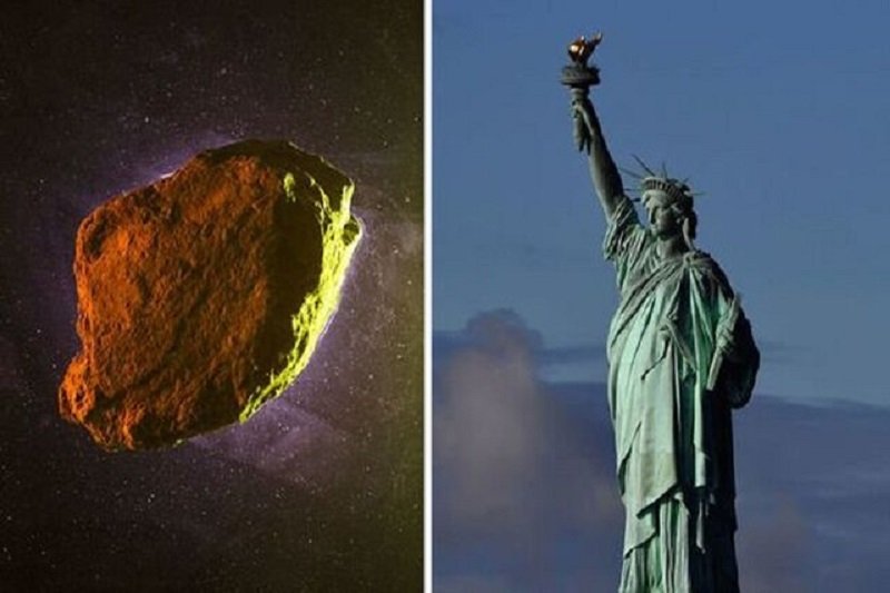 عبور سیارکی به اندازه مجسمه آزادی از کنار زمین
