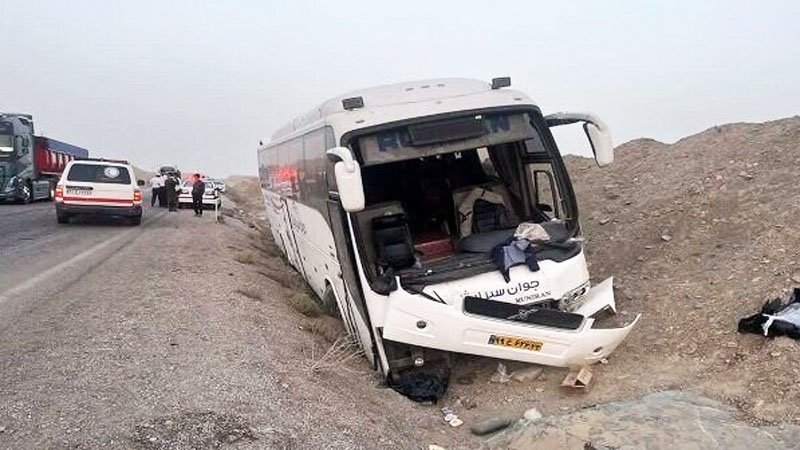 تصادف مرگبار اتوبوس زائران ایرانی در سامرا + تصاویر