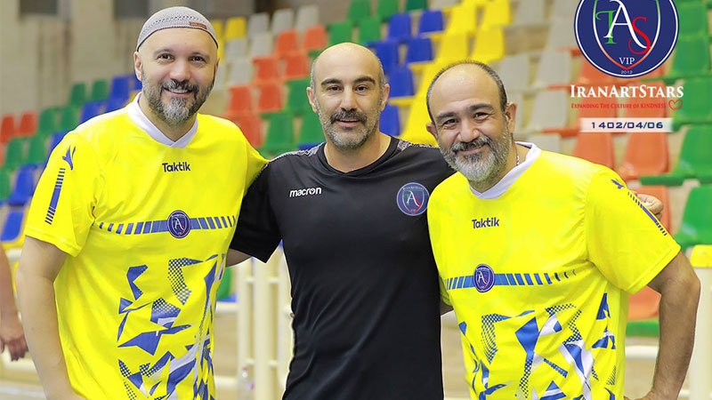 استایل متفاوت مهران‌فر، بهنام بانی و محسن کیایی در تیم والیبال هنرمندان! + عکس