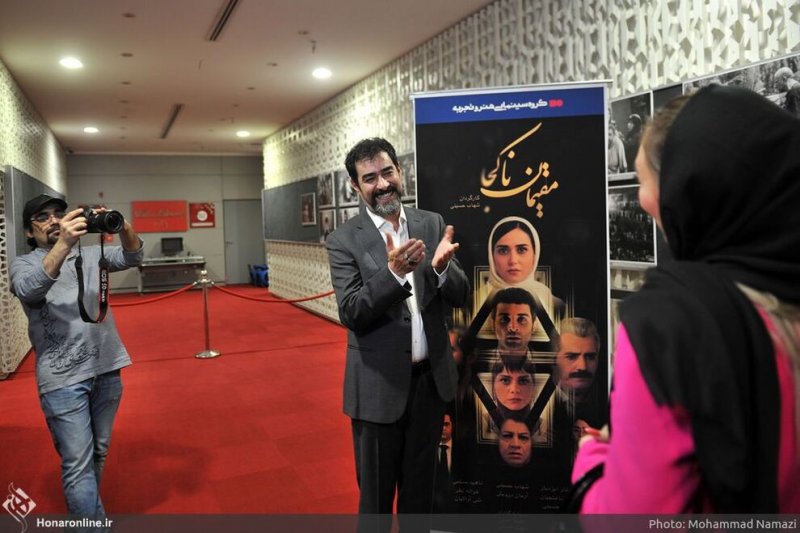 شهاب حسینی و دو چهره سیاسی در اکران فیلم «مقیمان ناکجا» + عکس