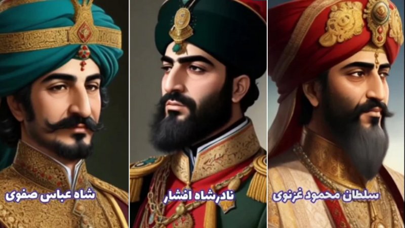 هوش مصنوعی تمام شاهان ایرانی را ترسیم کرد+ ویدیو