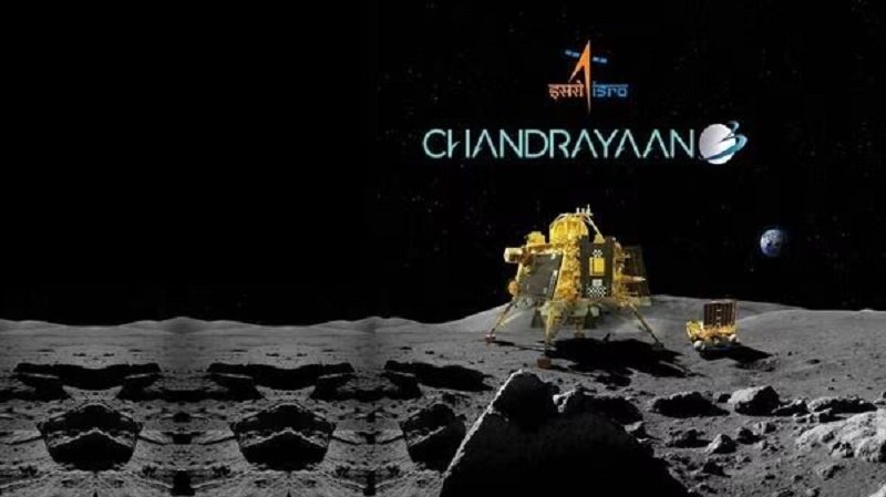 لحظه تاریخی فرود ماه‌نورد هندی‌ها بر روی ماه 