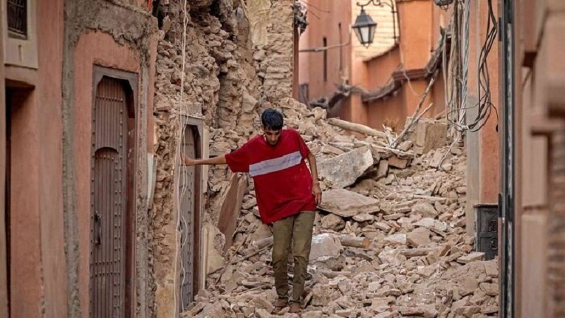 زلزله قوی در مغرب با 1037 کشته + ویدئویی از وحشت و هراس مردم 