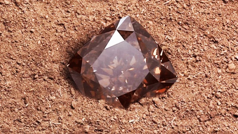 کودک ۷ ساله به طور اتفاقی یک الماس قهوه‌ای کشف کرد+ تصاویر
