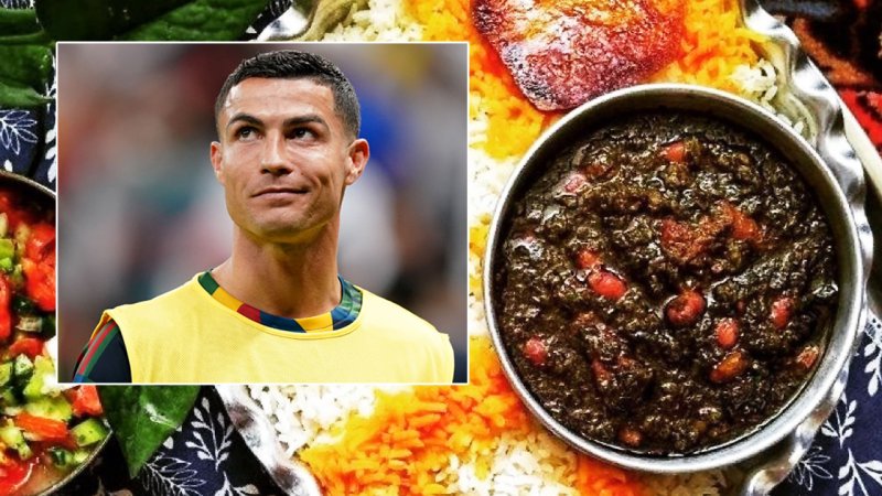 واکنش عجیب رونالدو به خوردن قرمه سبزی+ فیلم