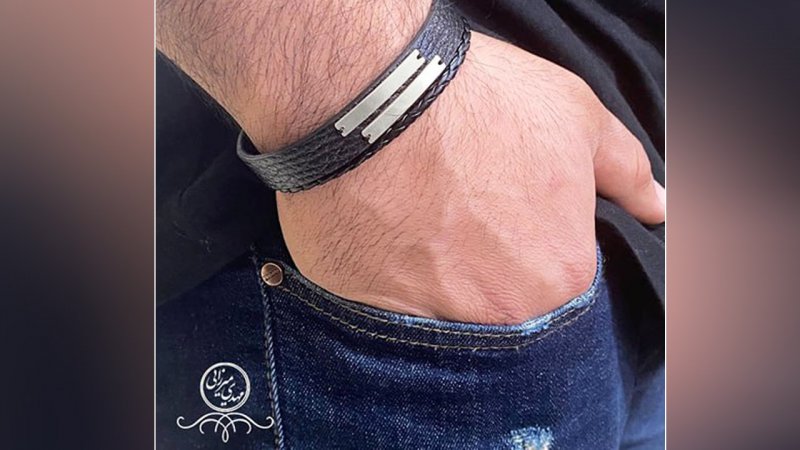 دستبند مردانه پلاتین چرم هرگز از مد نمی افتد!