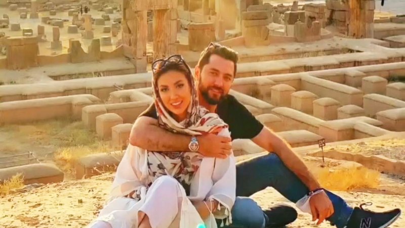 سلفی عجیب بهرام رادان و همسرش!+ عکس