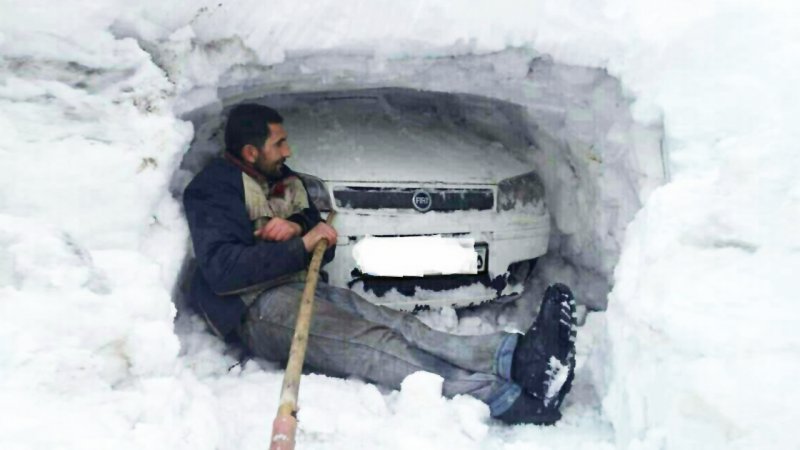 ارتفاع برف در این استان به ۱۲۰ سانتیمتر رسید+ تصاویر