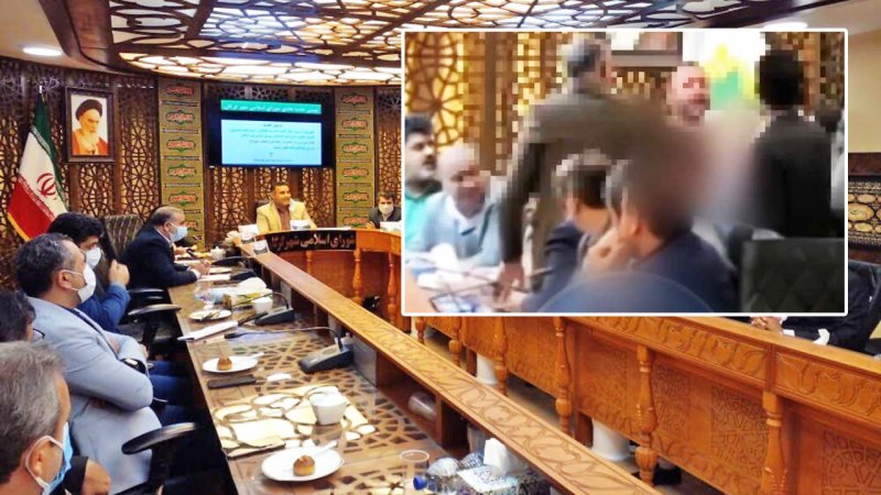 یک نفر در صحن شورای شهر گرگان لخت شد! + فیلم