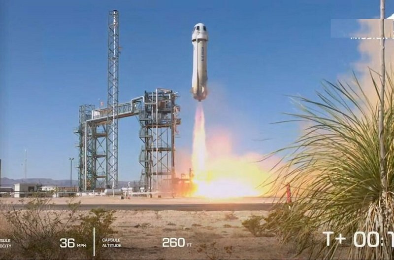بلو اوریجین برای اولین‌بار پس از 2022، دوباره انسان به فضا فرستاد + فیلم