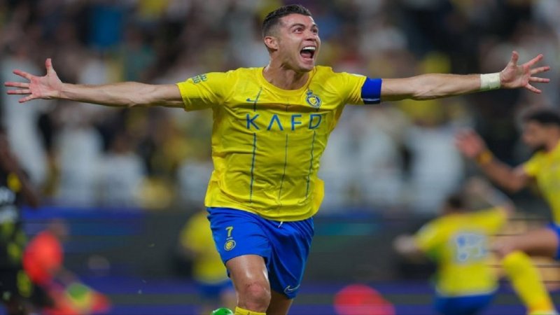 گل دیدنی رونالدو در بازی النصر و الاتحاد + فیلم