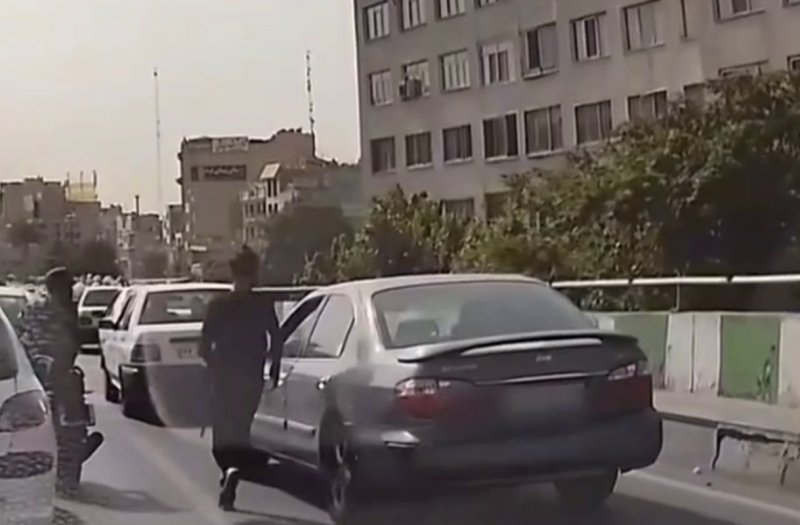  هوشیاری راننده ماکسیما در مقابل سارقان گوشی همراه + فیلم