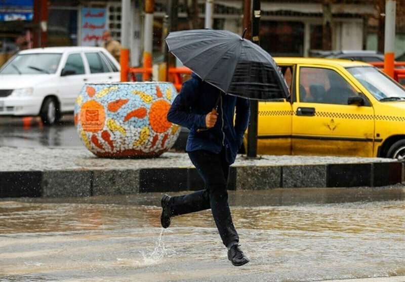 رگبار باران و رعد و برق در ۱۱ استان کشور