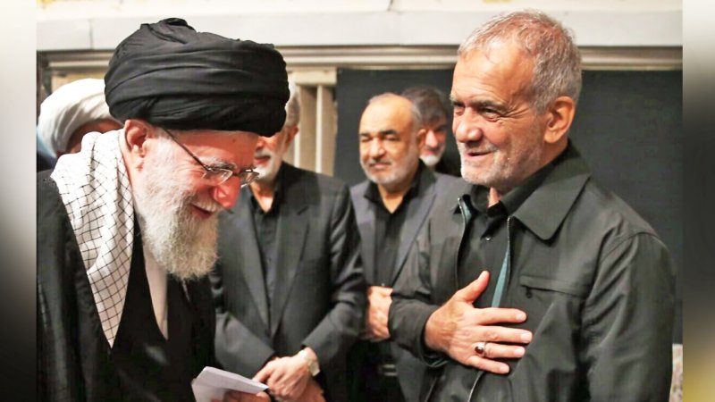 شوخی رهبر انقلاب با مسعود پزشکیان بخاطر حضور در جلسه با نمایندگان+فیلم