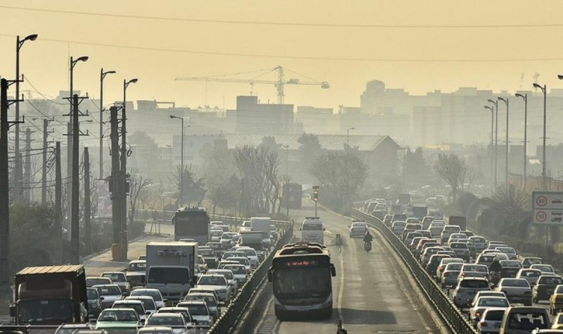 آلودگی هوای تهران در وضعیت قرمز قرار گرفت