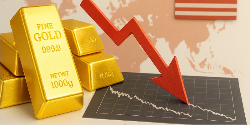 کاهش پر قدرت فلز زرد ادامه دارد ؟ + پیش بینی مهم قیمت