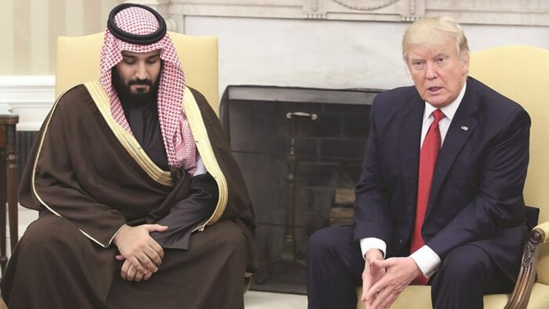 «ترامپ» قهوه «بن سلمان» را نخورد!+ فیلم