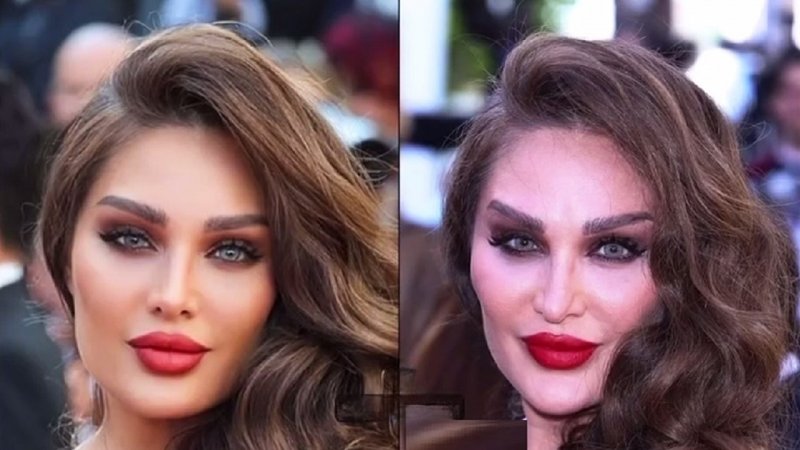 جنجال چهره واقعی طلا گلزار؛ جهان ساختگی فیلترها+ عکس