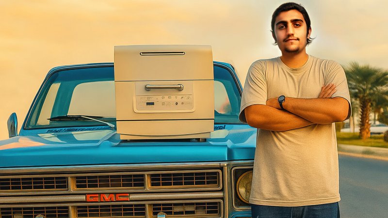 پسر جوان چطور از یخچال و ماشین ظرفشویی اسقاط شده درآمد میلیونی کسب می کند؟+ عکس