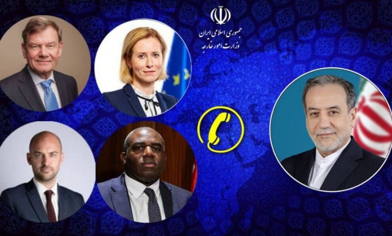  گفتگوی تلفنی وزرای خارجه ایران و تروئیکای اروپایی/ رفع تحریم، محور رایزنی عراقچی