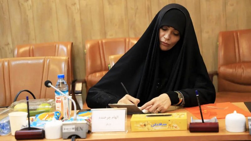 الهام چرخنده در ستاد امر به معروف + تصاویر