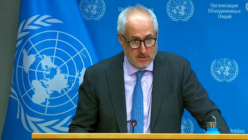 سخنگوی سازمان ملل از پاسخ به سوالی درباره ایران طفره رفت