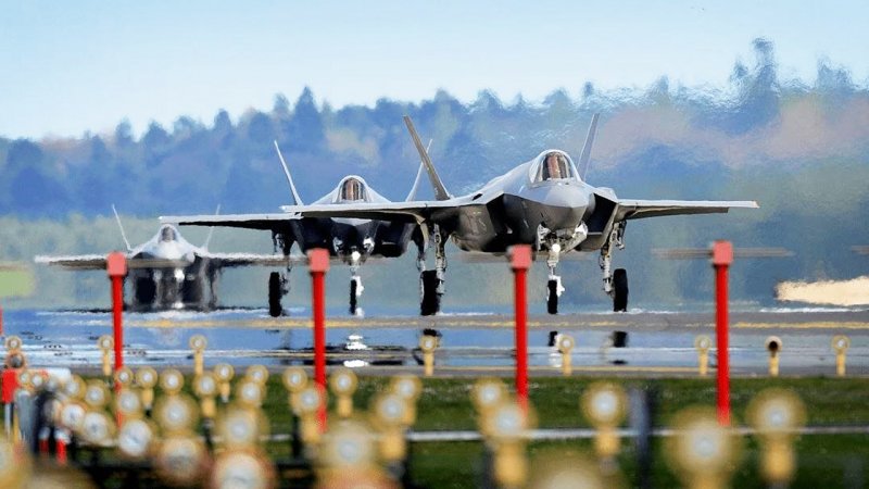 جنگنده‌های اف-۳۵ آمریکا در این منطقه مستقر شدند