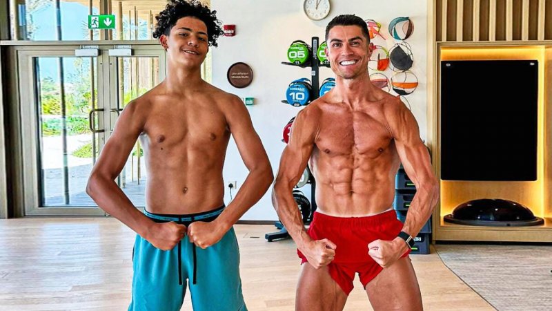 ژن خوب یعنی پسر کریستیانو رونالدو + عکس