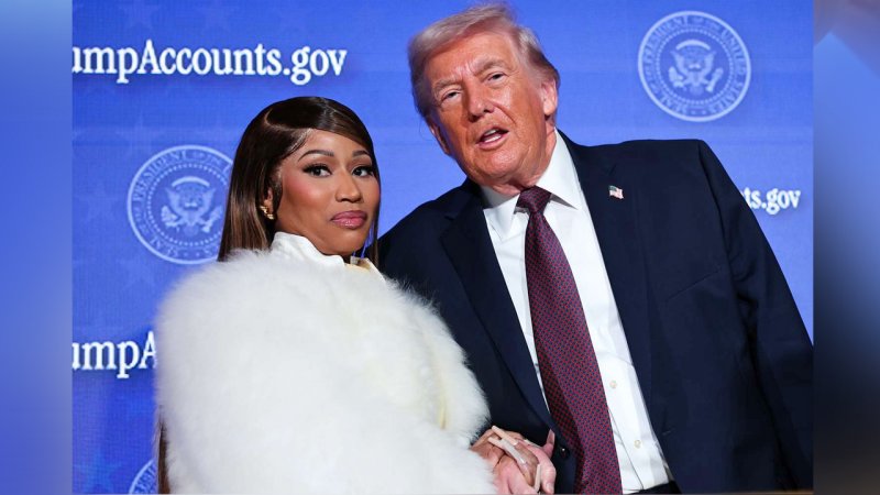 هدیه جنجالی ترامپ به نیکی میناژ خواننده مطرح آمریکایی+عکس