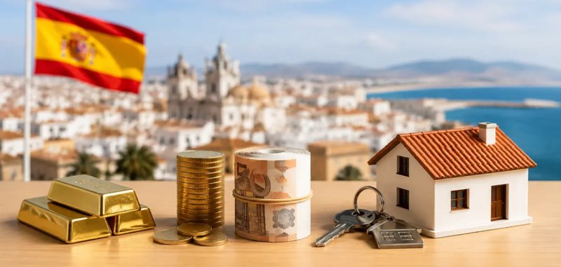 طلا، ارز یا ملک خارجی؟ مسیر حفظ سرمایه تا دریافت اقامت تمکن مالی اسپانیا